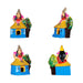 Kanakadhara Clay Golu Bommai Set - 9 x 7 Inches | Giri Golu Doll/ Navaratri Golu Bomma/Gombe/Bommai - Clay Kolu Bommai
