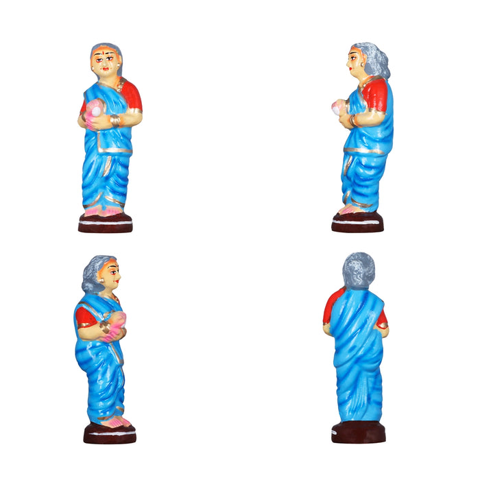 Kanakadhara Clay Golu Bommai Set - 9 x 7 Inches | Giri Golu Doll/ Navaratri Golu Bomma/Gombe/Bommai - Clay Kolu Bommai