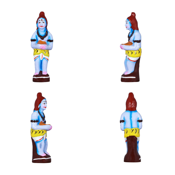 Kanakadhara Clay Golu Bommai Set - 9 x 7 Inches | Giri Golu Doll/ Navaratri Golu Bomma/Gombe/Bommai - Clay Kolu Bommai