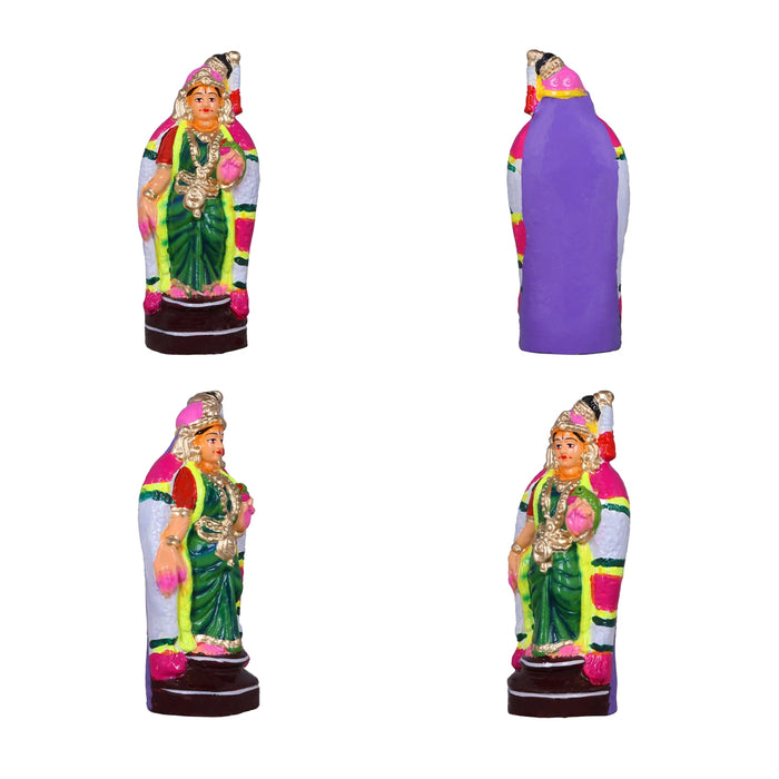 Andal Rangamannar Garudazhwar Clay Golu Bommai Set - 10 x 4 Inches | Giri Golu Doll/ Navaratri Golu Bomma/Gombe/Bommai - Clay Kolu Bommai