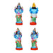 Dasavatharam Clay Golu Bommai Set - 9 x 3.5 Inches | Giri Golu Doll/ Navaratri Golu Bomma/Gombe/Bommai - Clay Kolu Bommai
