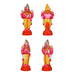 Dasavatharam Clay Golu Bommai Set - 9 x 3.5 Inches | Giri Golu Doll/ Navaratri Golu Bomma/Gombe/Bommai - Clay Kolu Bommai