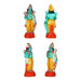Dasavatharam Clay Golu Bommai Set - 9 x 3.5 Inches | Giri Golu Doll/ Navaratri Golu Bomma/Gombe/Bommai - Clay Kolu Bommai