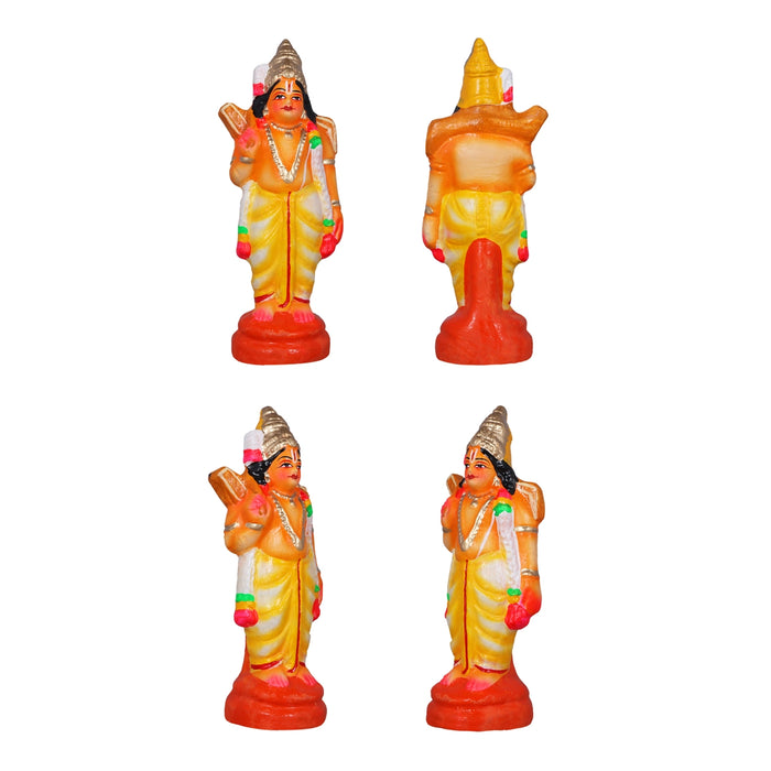 Dasavatharam Clay Golu Bommai Set - 9 x 3.5 Inches | Giri Golu Doll/ Navaratri Golu Bomma/Gombe/Bommai - Clay Kolu Bommai