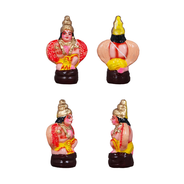 Perumal Thayam Clay Golu Bommai Set - 8 x 7 Inches | Giri Golu Doll/ Navaratri Golu Bomma/ Gombe/ Bommai - Clay Kolu Bommai