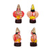 Perumal Thayam Clay Golu Bommai Set - 8 x 7 Inches | Giri Golu Doll/ Navaratri Golu Bomma/ Gombe/ Bommai - Clay Kolu Bommai