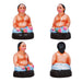 Kalyanam Clay Golu Bommai Set - 7 x 2.5 Inches | Giri Golu Doll/ Navaratri Golu Bomma/Gombe/Bommai - Clay Kolu Bommai