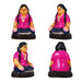 Kalyanam Clay Golu Bommai Set - 7 x 2.5 Inches | Giri Golu Doll/ Navaratri Golu Bomma/Gombe/Bommai - Clay Kolu Bommai