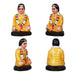 Kalyanam Clay Golu Bommai Set - 7 x 2.5 Inches | Giri Golu Doll/ Navaratri Golu Bomma/Gombe/Bommai - Clay Kolu Bommai