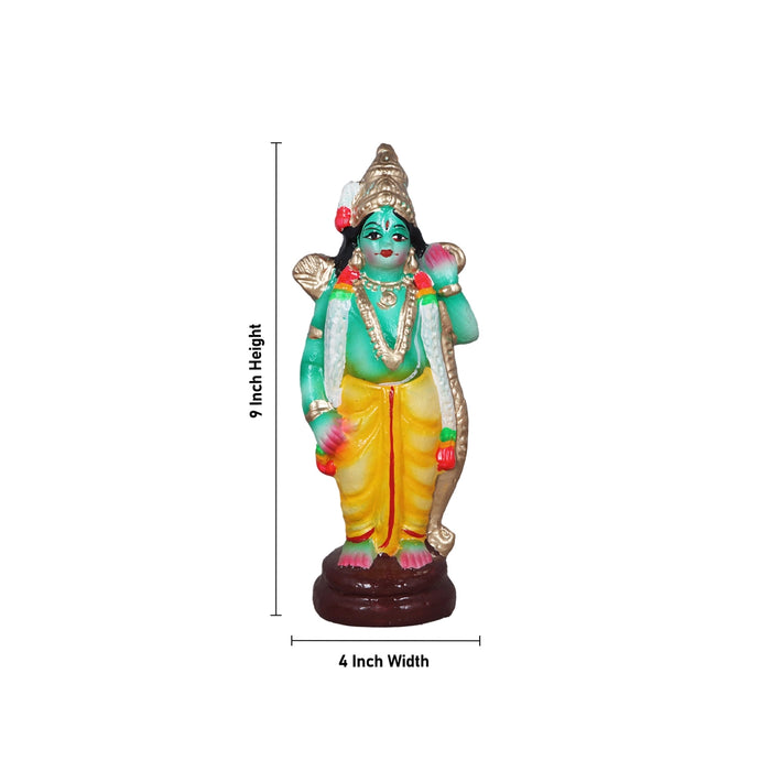 Ramar Clay Golu Bommai Set - 9 x 4 Inches | Giri Golu Doll/ Navaratri Golu Bomma/Gombe/Bommai - Clay Kolu Bommai