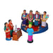 Reception Clay Golu Bommai Set - 10 x 7 Inches | Giri Golu Doll/ Navaratri Golu Bomma/ Gombe/ Bommai - Clay Kolu Bommai