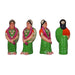 Reception Clay Golu Bommai Set - 10 x 7 Inches | Giri Golu Doll/ Navaratri Golu Bomma/ Gombe/ Bommai - Clay Kolu Bommai