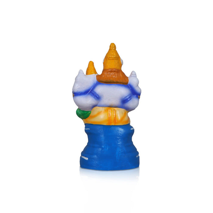 Lakshmi Hayagriva Clay Golu Bommai - 8 x 4 Inches | Giri Golu Doll/ Navaratri Golu Bomma/Gombe/Bommai