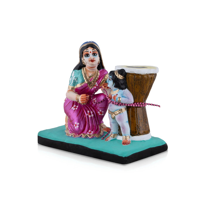 Ural Krishna Clay Golu Bommai - 7 x 7.5 Inches | Giri Golu Doll/ Navaratri Golu Bomma/Gombe/Bommai