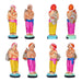 Krishna Govardhana Giri Clay Golu Bommai Set - 3 x 7.5 Inches | Giri Golu Doll/ Navaratri Golu Bomma/ Gombe - Clay Kolu Bommai