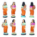 Krishna Govardhana Giri Clay Golu Bommai Set - 3 x 7.5 Inches | Giri Golu Doll/ Navaratri Golu Bomma/ Gombe - Clay Kolu Bommai