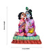 Krishna and Balarama Clay Golu Bommai - 10 x 8 Inches | Giri Golu Doll/ Navaratri Golu Bomma/Gombe/Bommai - Clay Kolu Bommai