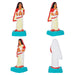 Lady With Tulasi Maadam Clay Golu Bommai Pair - 5 x 2.5 Inches | Giri Golu Doll/ Navaratri Golu Bomma/ Gombe - Clay Kolu Bommai