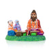 Krishna Sandipani Ashram Clay Golu Bommai - 7 X 9.5 Inches | Giri Golu Doll/ Navaratri Golu Bommai/ Gombe - Clay Kolu Bommai