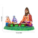 Krishna Sandipani Ashram Clay Golu Bommai - 7 X 9.5 Inches | Giri Golu Doll/ Navaratri Golu Bommai/ Gombe - Clay Kolu Bommai