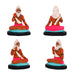 Saptarishi Clay Golu Bommai Set - 8.5 X 5 Inches | Giri Golu Doll/ Navaratri Golu Bomma/ Gombe/ Bommai - Clay Kolu Bommai