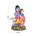 Radha Krishna Clay Golu Bommai - 9 x 6 Inches | Giri Golu Doll/ Navaratri Golu Bomma/Gombe/Bommai - Clay Kolu Bommai