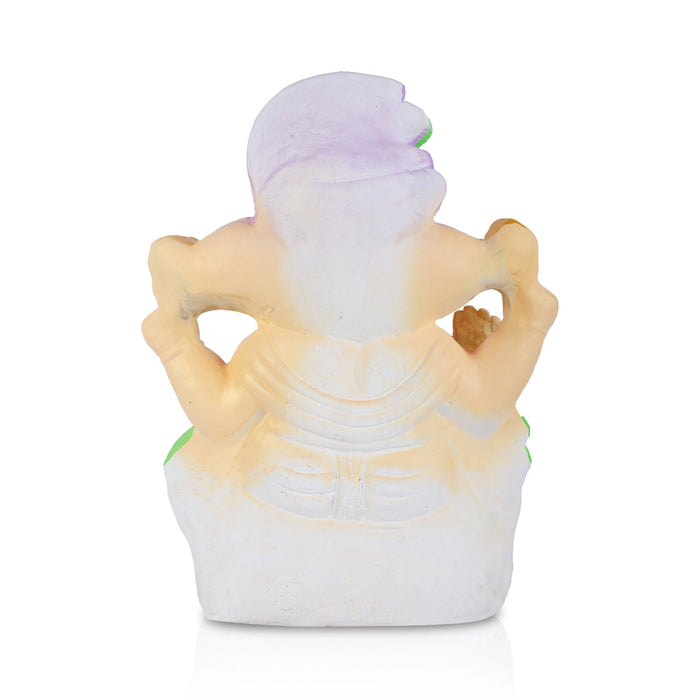 Ganapati Murti - 18 x 12 Inches | Giri Navaratri Clay Bommai/ Decorative Ganesha Idol For Vinayagar Chaturthi
