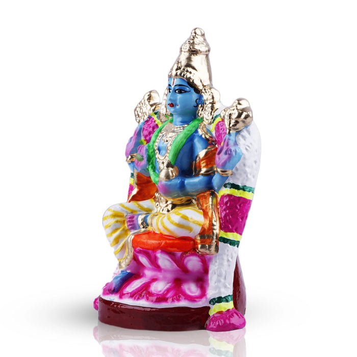 Dhanvantari Clay Golu Bommai - 9 x 5 Inches | Giri Golu Doll/ Navaratri Golu Bomma/Gombe/Bommai - Clay Kolu Bommai