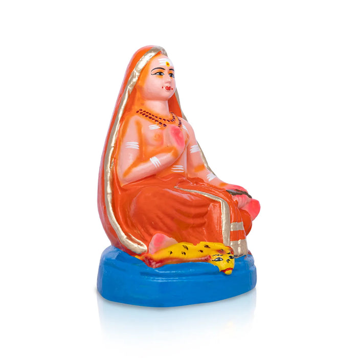 Adi Shankara Clay Golu Bommai – 9 X 6 Inches | Giri Golu Doll / Navaratri Golu Bomma / Gombe / Bommai