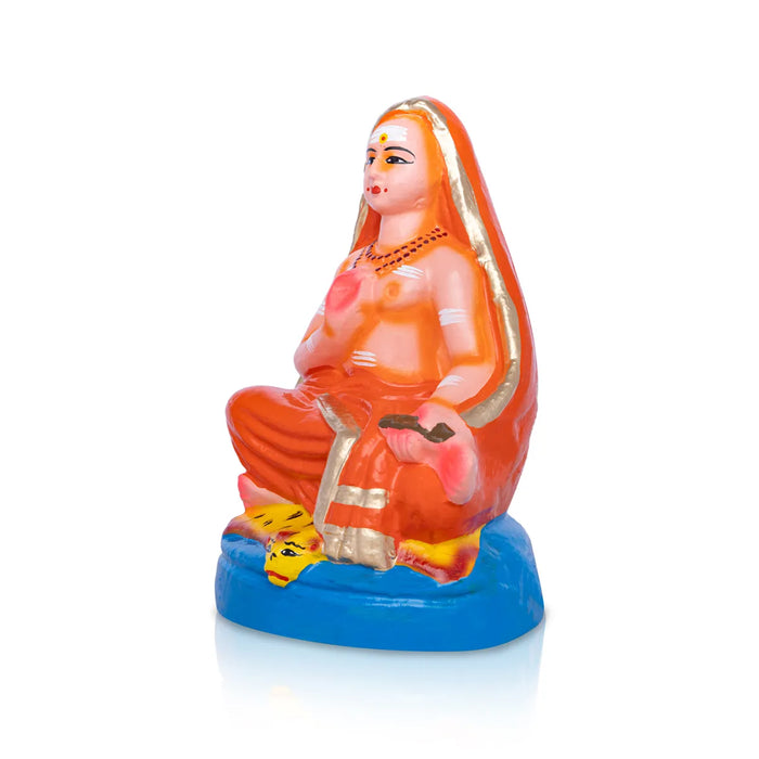 Adi Shankara Clay Golu Bommai – 9 X 6 Inches | Giri Golu Doll / Navaratri Golu Bomma / Gombe / Bommai