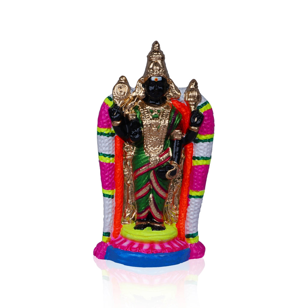 Thirukadaiyur Abirami Clay Golu Bommai - 11 x 5.5 Inches | Giri Golu Doll/ Navaratri Golu Bomma/Gombe/Bommai