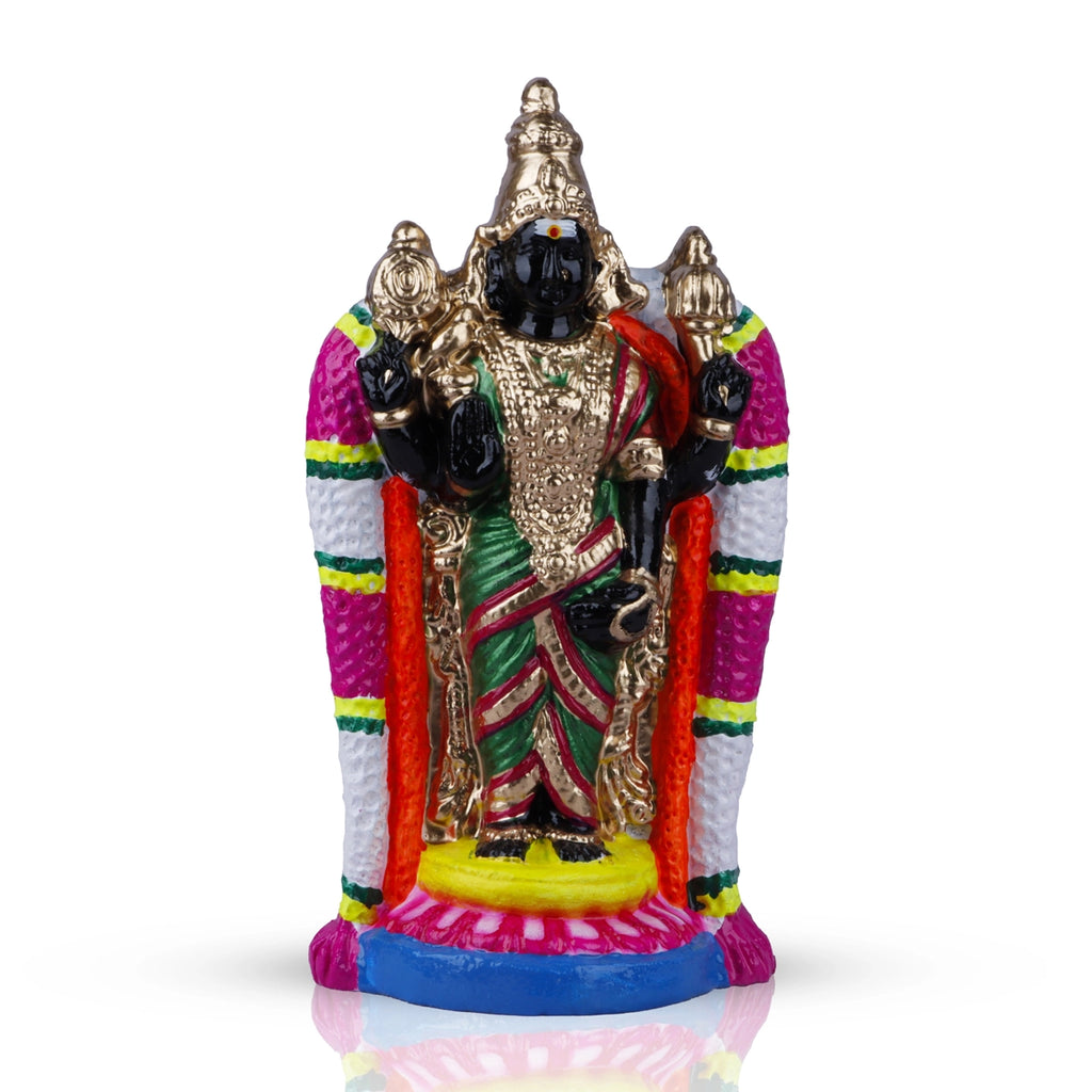 Thirukarukavur Karparatchambigai Clay Golu Bommai - 11 x 5.5 Inches | Giri Golu Doll/ Navaratri Golu Bomma/Gombe