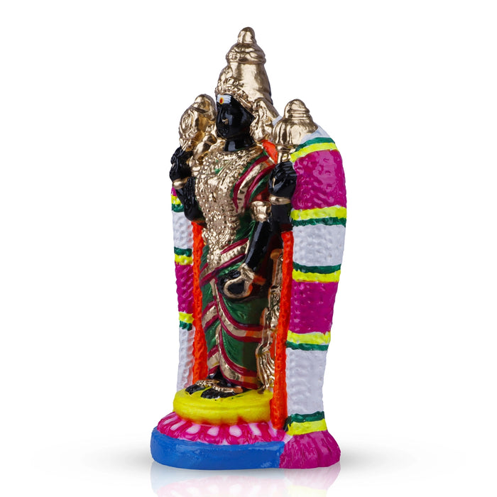 Thirukarukavur Karparatchambigai Clay Golu Bommai - 11 x 5.5 Inches | Giri Golu Doll/ Navaratri Golu Bomma/Gombe