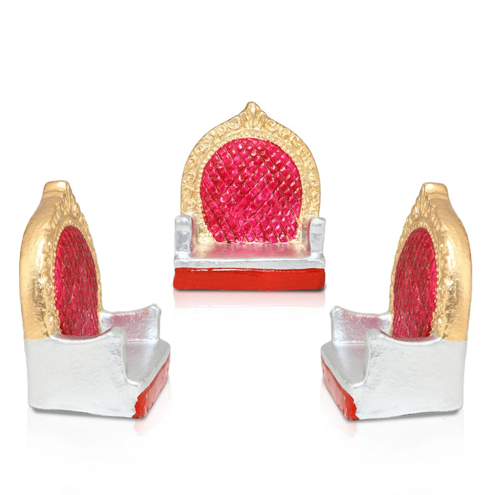 60th Marriage Clay Golu Bommai Set - 7 x 5.5 Inches | Giri Golu Doll/ Navaratri Golu Bomma/ Gombe/ Bommai - Clay Kolu Bommai