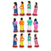 60th Marriage Clay Golu Bommai Set - 7 x 5.5 Inches | Giri Golu Doll/ Navaratri Golu Bomma/ Gombe/ Bommai - Clay Kolu Bommai