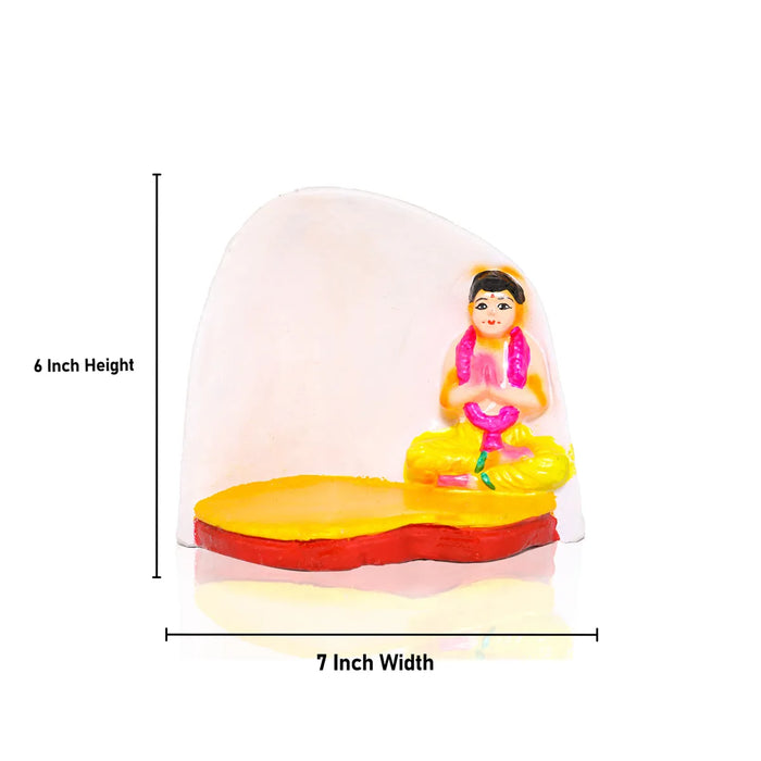 Upanayanam Clay Golu Bommai Set - 6 inches / Golu Doll / Navaratri Golu Bomma / Gombe / Bommalu - Clay Kolu Bommai