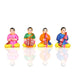 Upanayanam Clay Golu Bommai Set - 6 inches / Golu Doll / Navaratri Golu Bomma / Gombe / Bommalu - Clay Kolu Bommai