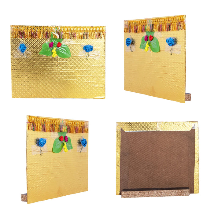 Reception Clay Golu Doll Set - 10 x 7 Inches | 10 Pcs/ Giri Golu Bommai/ Navaratri Golu Bomma/ Gombe/ Bommai