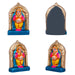 Kubera Clay Golu Bommai Set - 9 x 8.5 Inches | Giri Golu Doll/ Navaratri Golu Bomma/Gombe/Bommai - Clay Kolu Bommai
