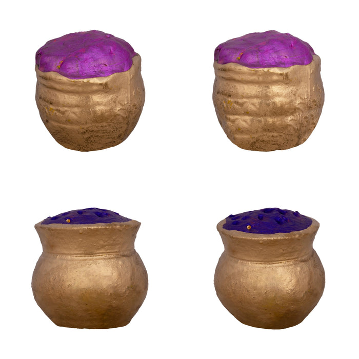 Kubera Clay Golu Bommai Set - 9 x 8.5 Inches | Giri Golu Doll/ Navaratri Golu Bomma/Gombe/Bommai - Clay Kolu Bommai