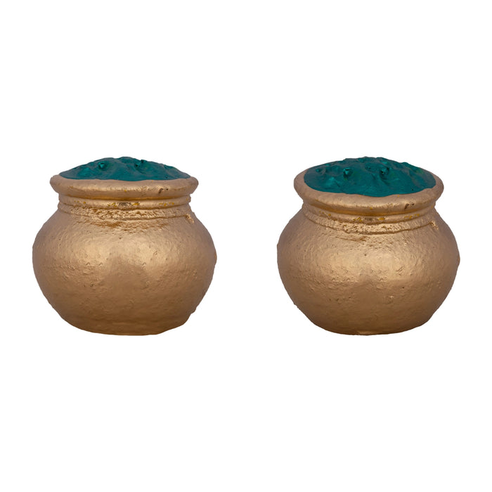 Kubera Clay Golu Bommai Set - 9 x 8.5 Inches | Giri Golu Doll/ Navaratri Golu Bomma/Gombe/Bommai - Clay Kolu Bommai