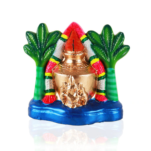 Kalasham Clay Golu Bommai - 8 X 7 Inches | Giri Golu Doll/ Navaratri Golu Bomma/ Gombe/ Bommai - Clay Kolu Bommai