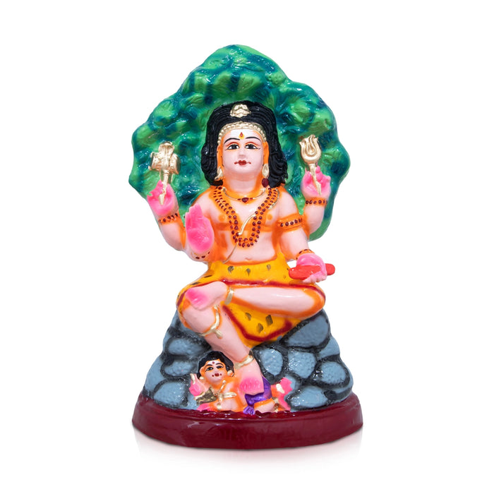 Dhakshana Moorthy Paper Mache Golu Bommai - 14 x 8 Inches | Giri Golu Doll/ Navaratri Golu Bomma/Gombe/Bommai