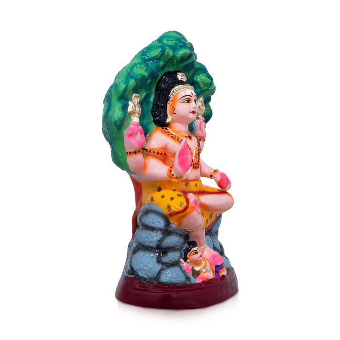 Dhakshana Moorthy Paper Mache Golu Bommai - 14 x 8 Inches | Giri Golu Doll/ Navaratri Golu Bomma/Gombe/Bommai