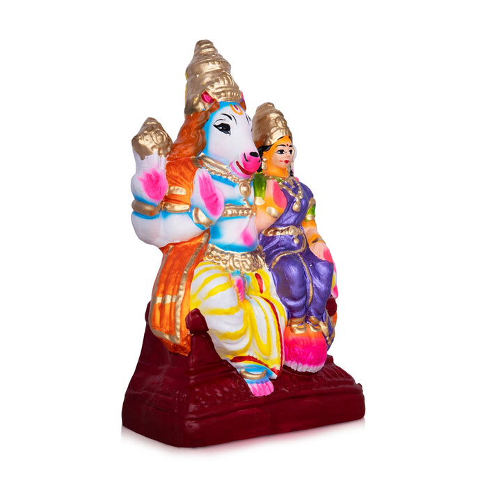 Lakshmi Hayagreevar Clay Golu Bommai - 11 x 6 Inches | Giri Golu Doll/ Navaratri Golu Bomma/Gombe/Bommai