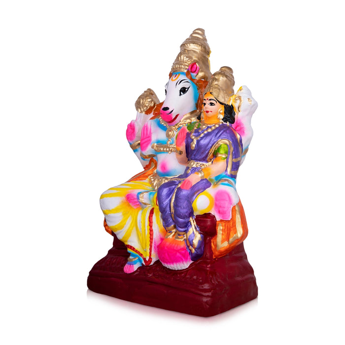 Lakshmi Hayagreevar Clay Golu Bommai - 11 x 6 Inches | Giri Golu Doll/ Navaratri Golu Bomma/Gombe/Bommai