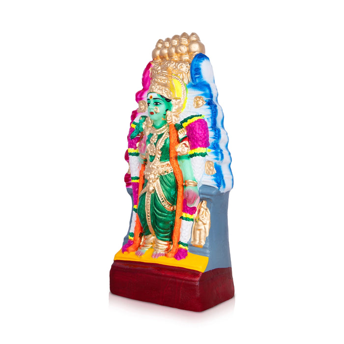 Meenakshi Gopuram Clay Golu Bommai - 12 x 5.5 Inches | Giri Golu Doll/ Navaratri Golu Bomma/Gombe/Bommai