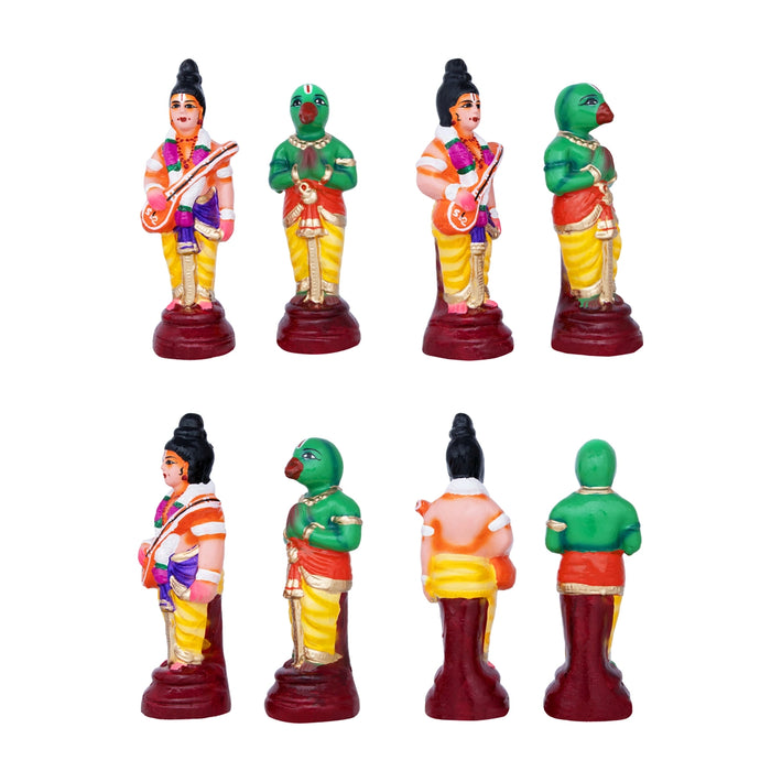 Srinivasa Kalyanam Clay Golu Bommai Set - 12 x 11 Inches | Giri Golu Doll/ Navaratri Golu Bomma/Gombe/Bommai - Clay Kolu Bommai