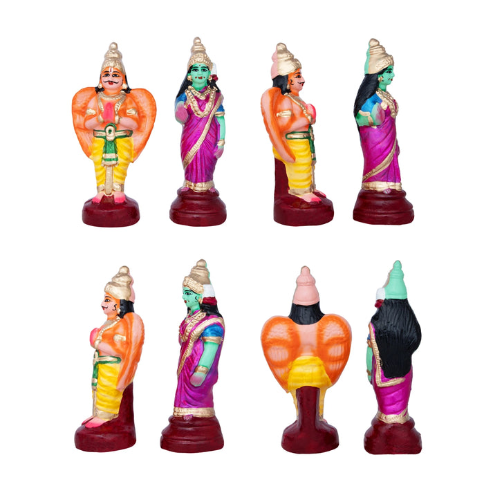 Srinivasa Kalyanam Clay Golu Bommai Set - 12 x 11 Inches | Giri Golu Doll/ Navaratri Golu Bomma/Gombe/Bommai