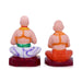 Vainava Nalvar Clay Golu Bommai Set - 8 x 4 Inches | Giri Golu Doll/ Navaratri Golu Bomma/Gombe/Bommai - Clay Kolu Bommai